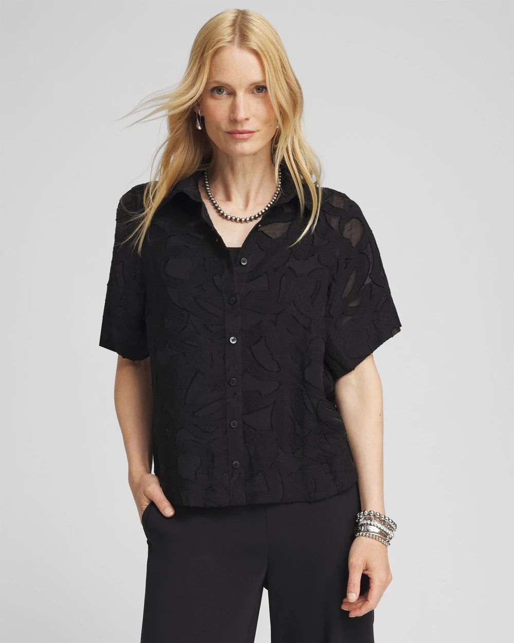 Burnout Short Sleeve Shirt | Chico's